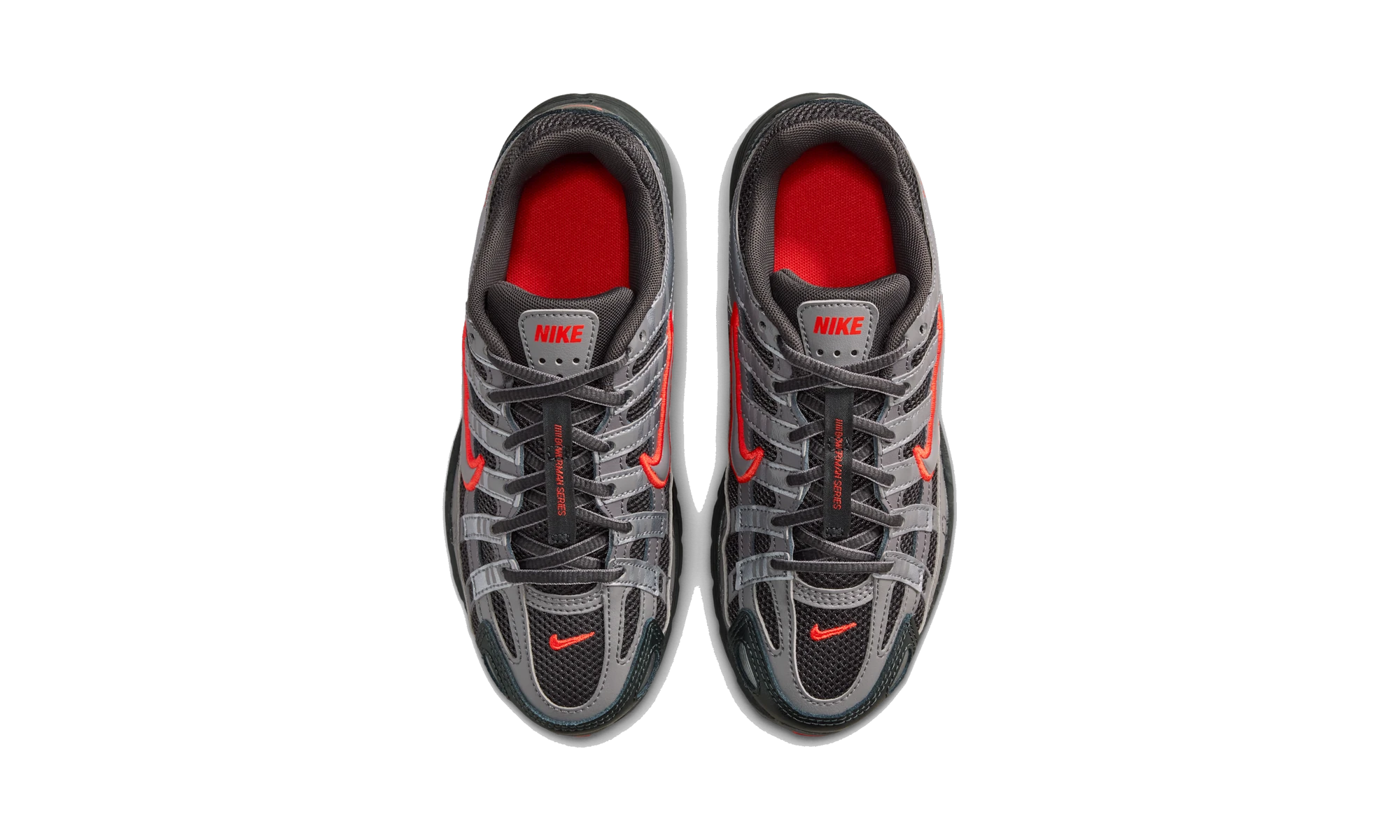 Nike P-6000 Anthracite Picante Red Metallic Cool Grey