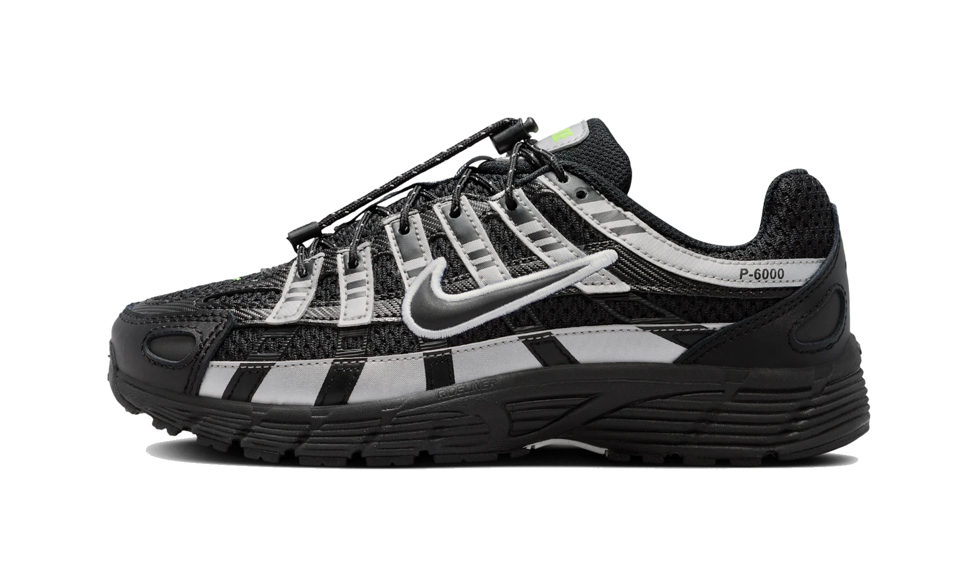 Nike P-6000 Black Metallic Silver Volt Ice