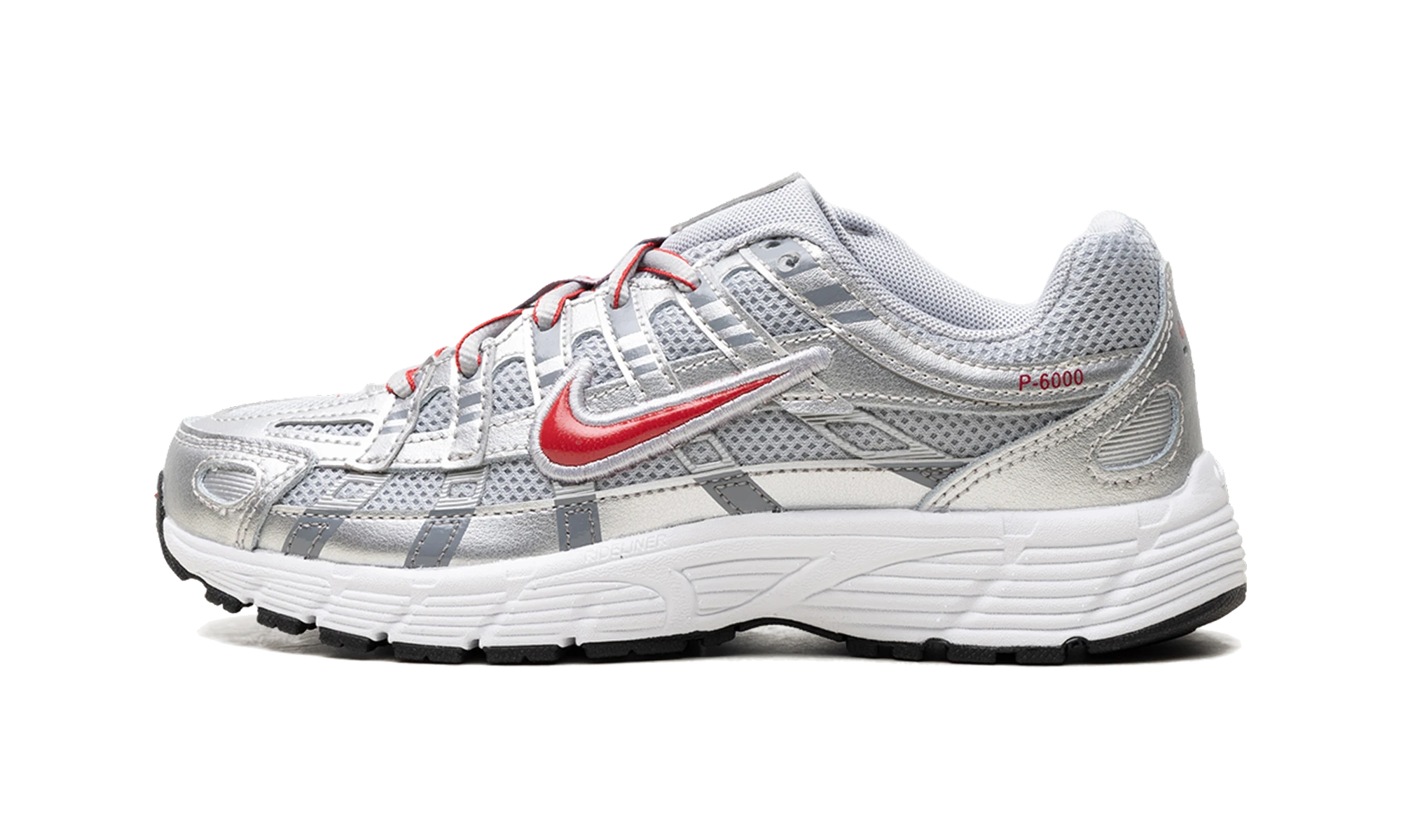 Nike P-6000 Metalic Silver Cool Red