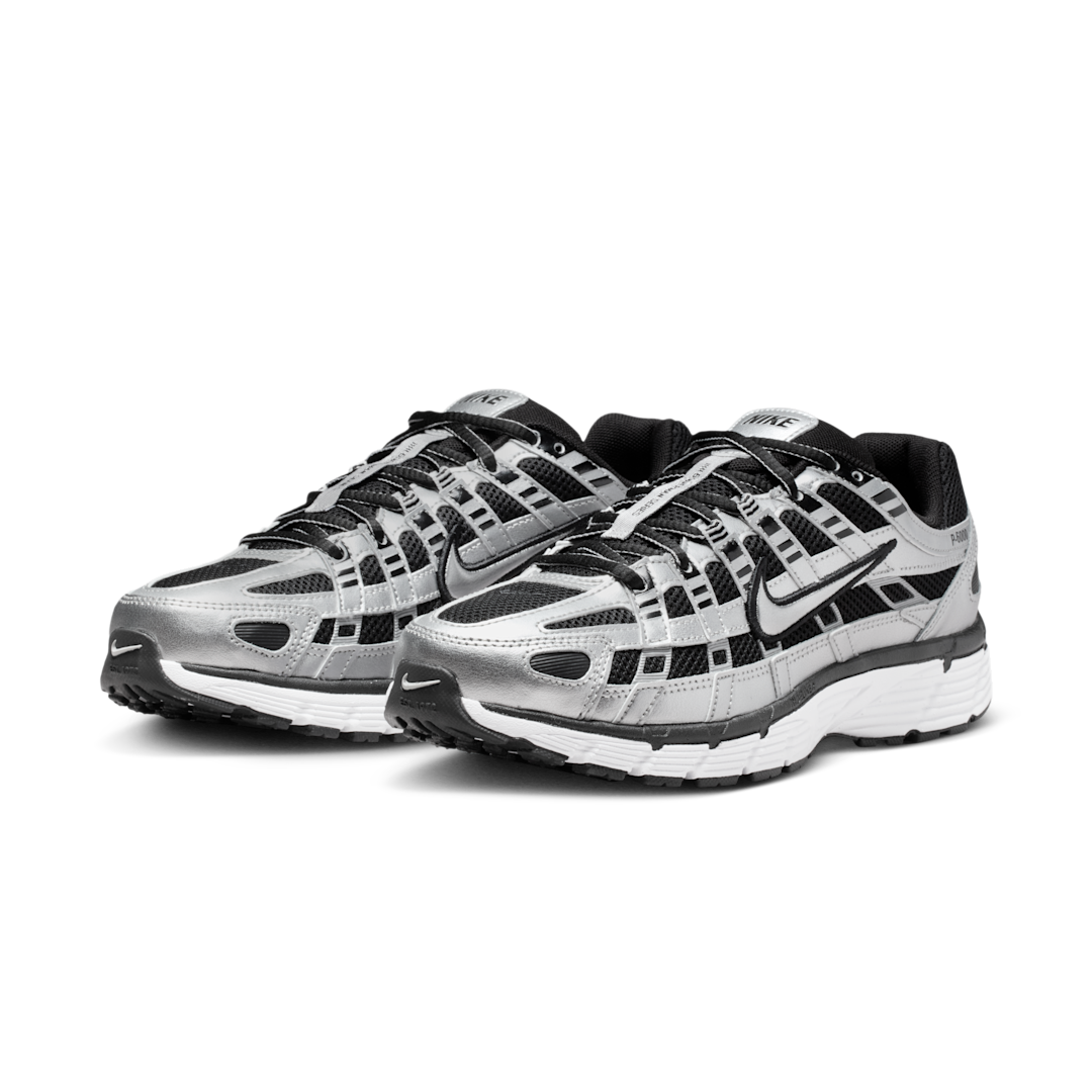 Nike P-6000 Metallic Silver Black White