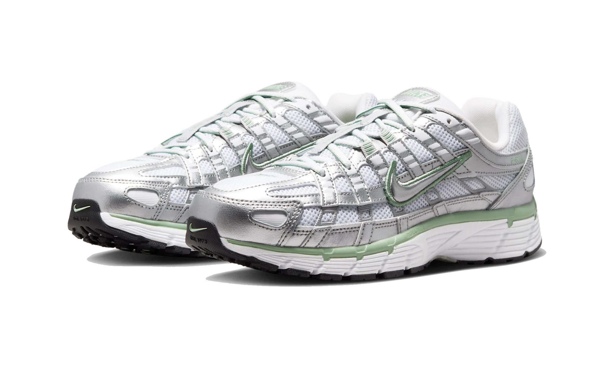 Nike P-6000 Metallic Silver White Steam