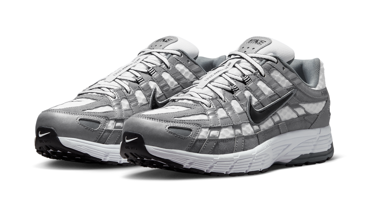 Nike P-6000 White Metallic Cool Grey Black
