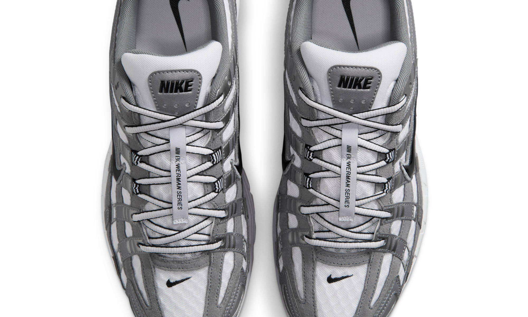 Nike P-6000 White Metallic Cool Grey Black