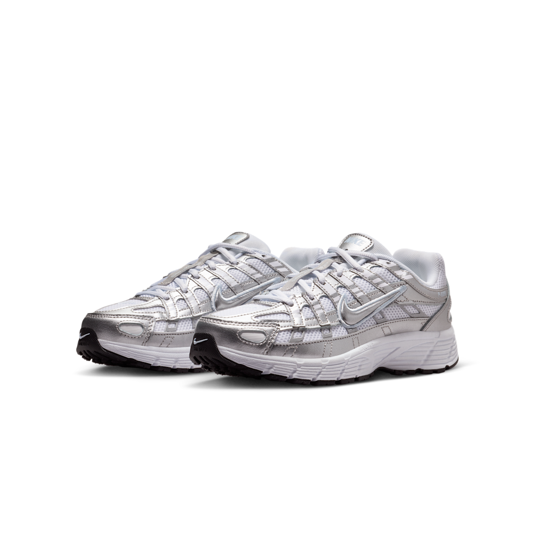 Nike P-6000 White Metallic Silver