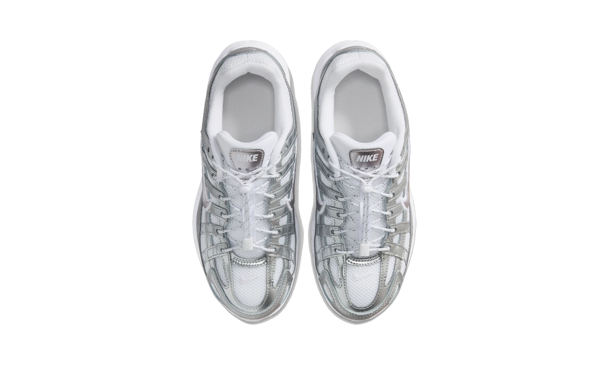 Nike P-6000 White Metallic Silver Vast Grey