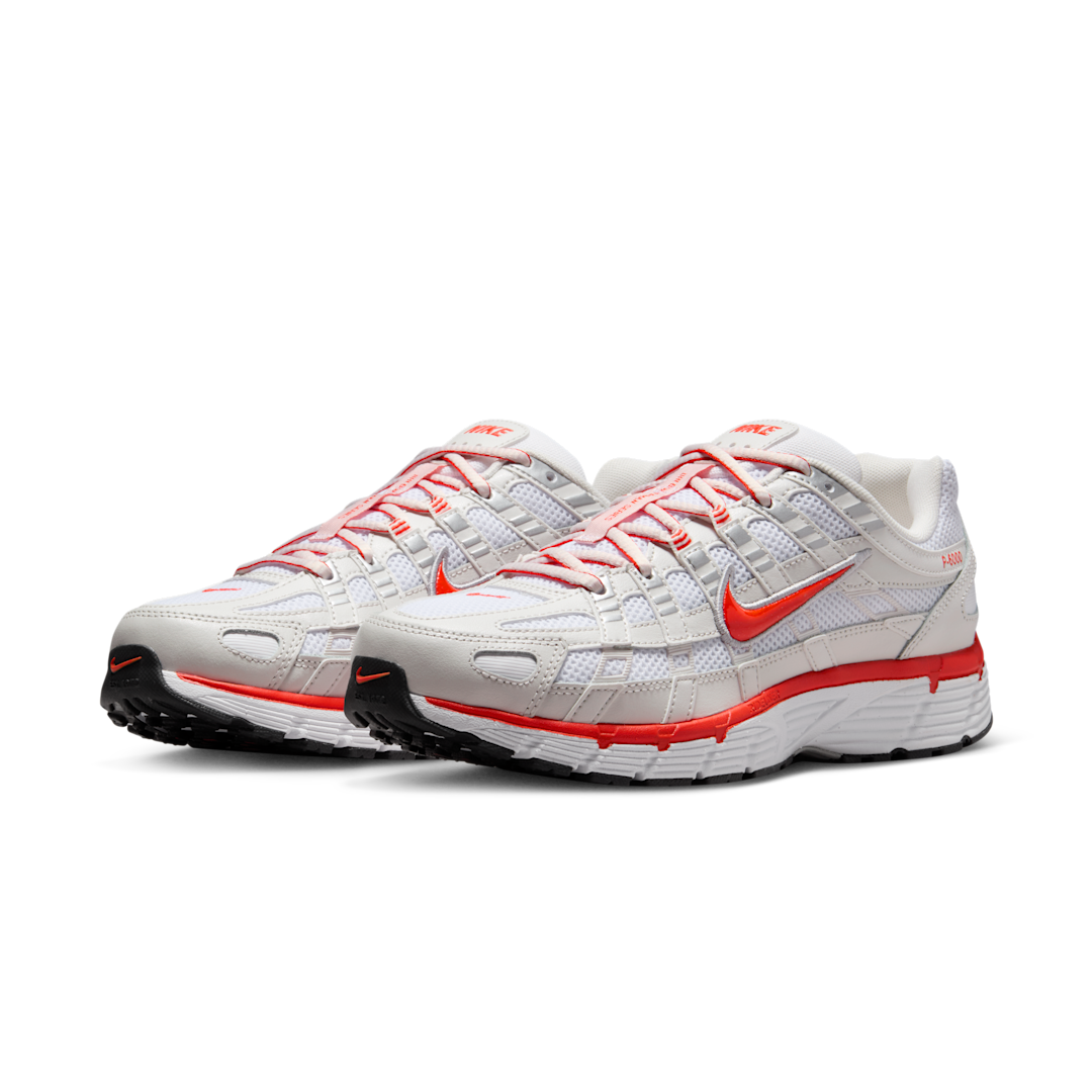 Nike P-6000 White Platinum Tint Black Picante Red
