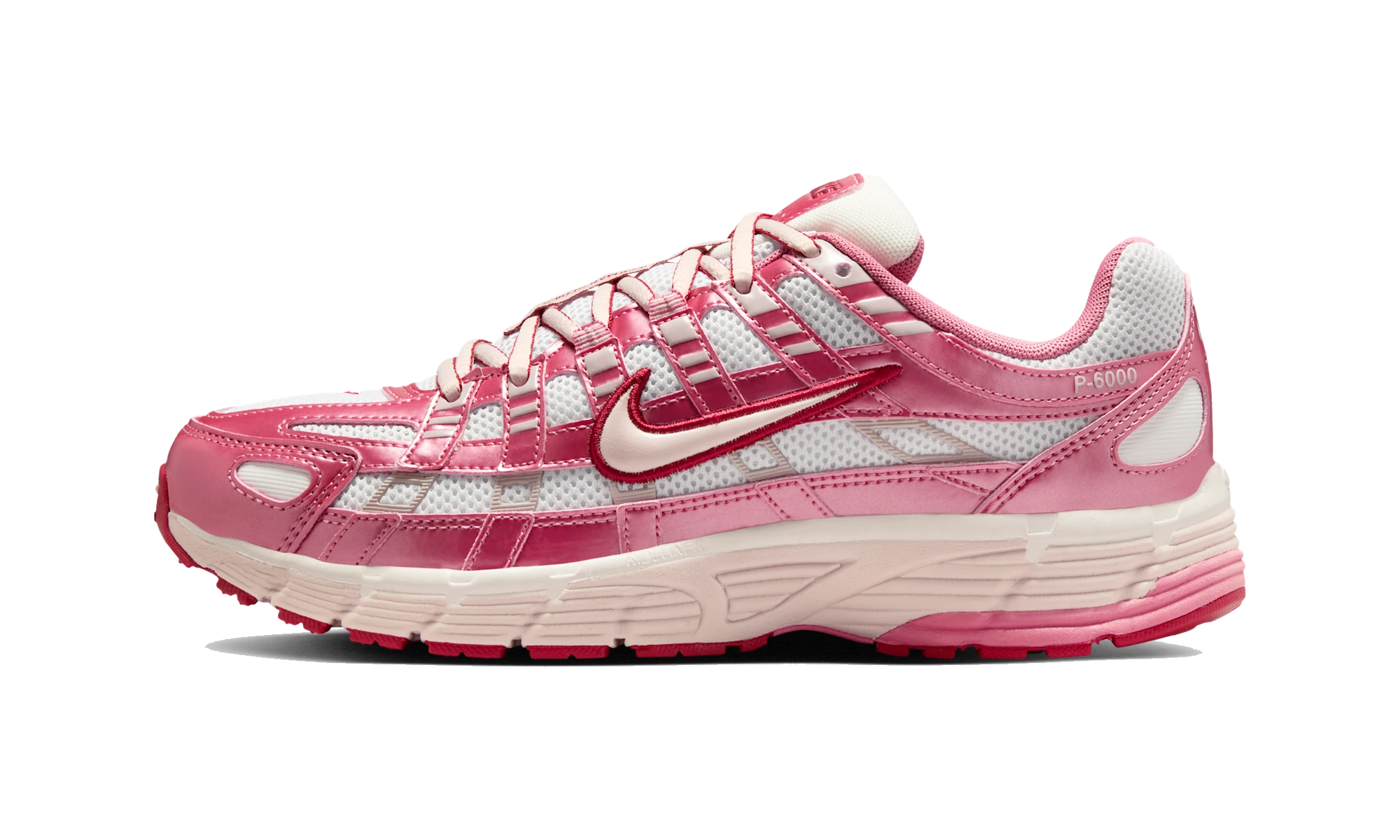 Nike P-6000 White Silt Red Peony