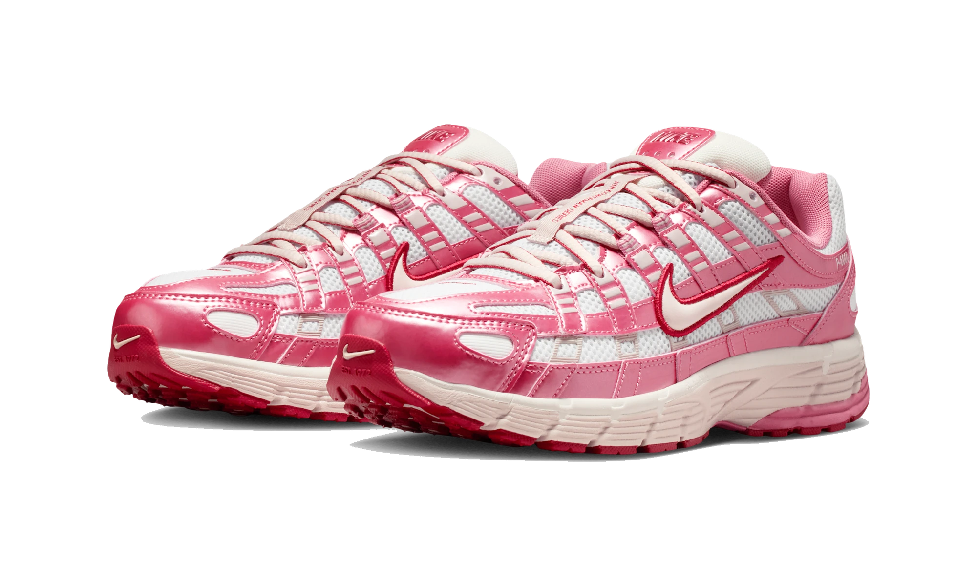 Nike P-6000 White Silt Red Peony