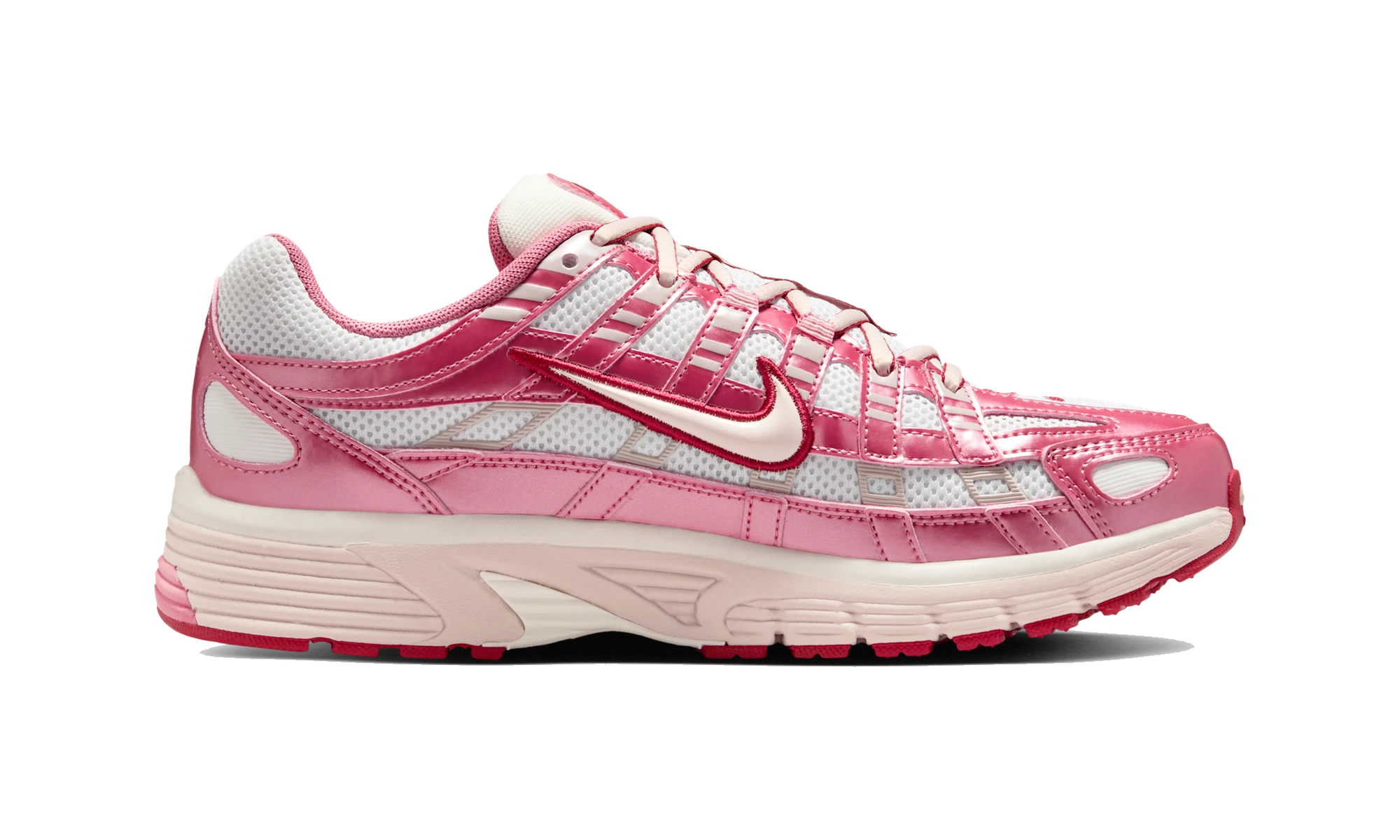 Nike P-6000 White Silt Red Peony