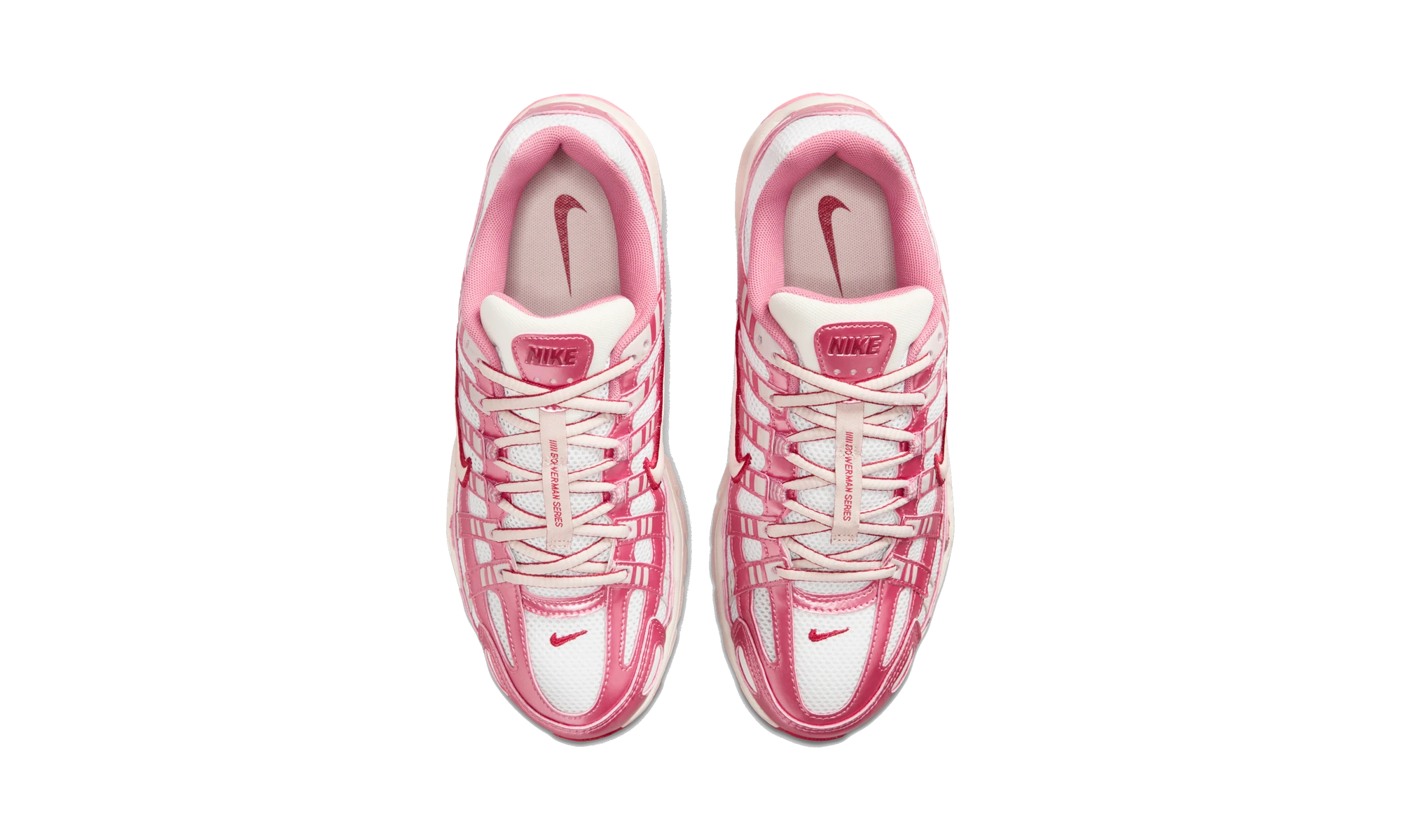Nike P-6000 White Silt Red Peony