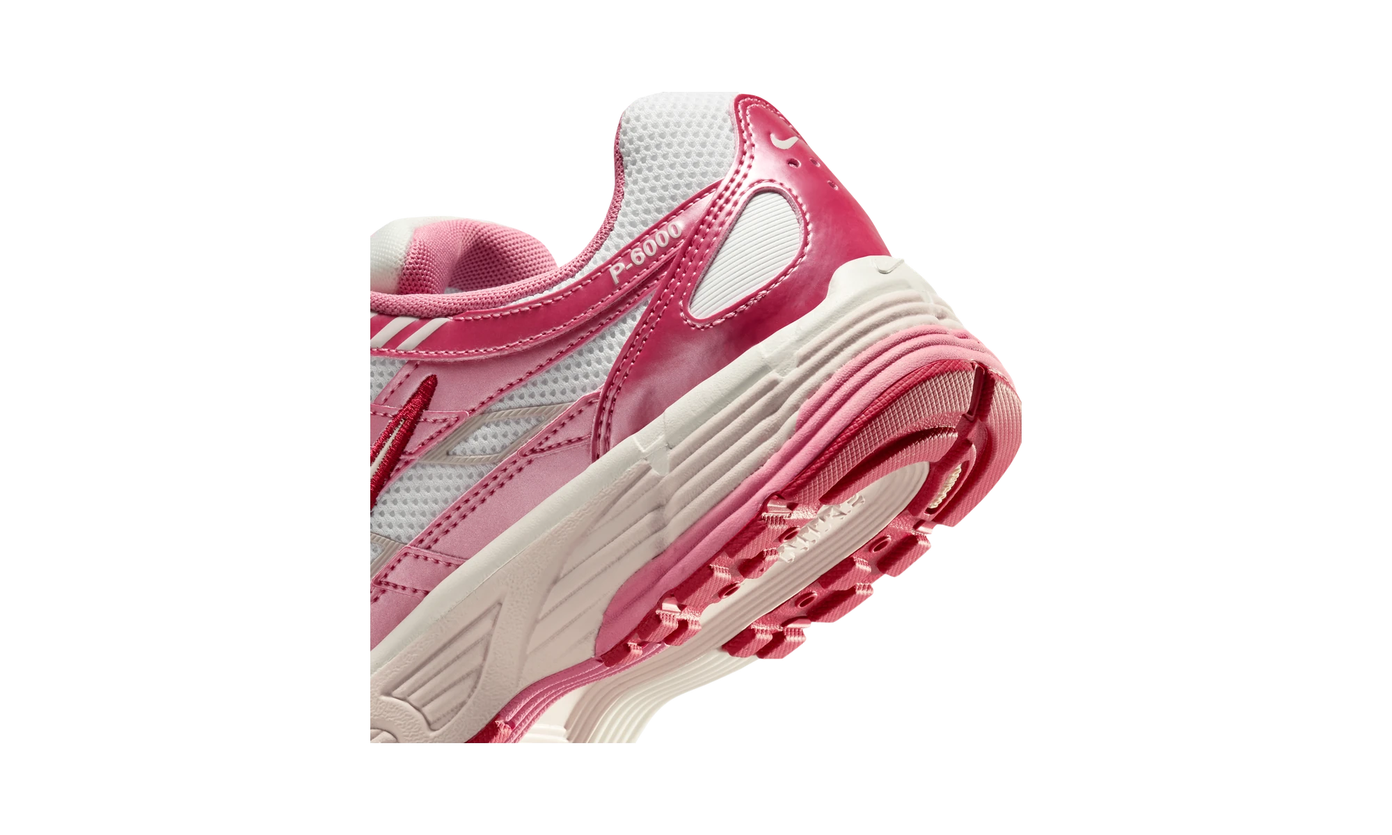 Nike P-6000 White Silt Red Peony