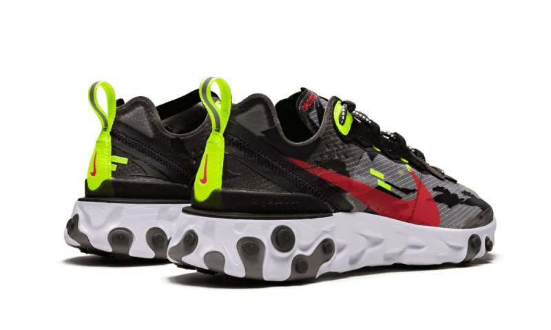 Nike React Element 87 Medium Olive Bright Crimson