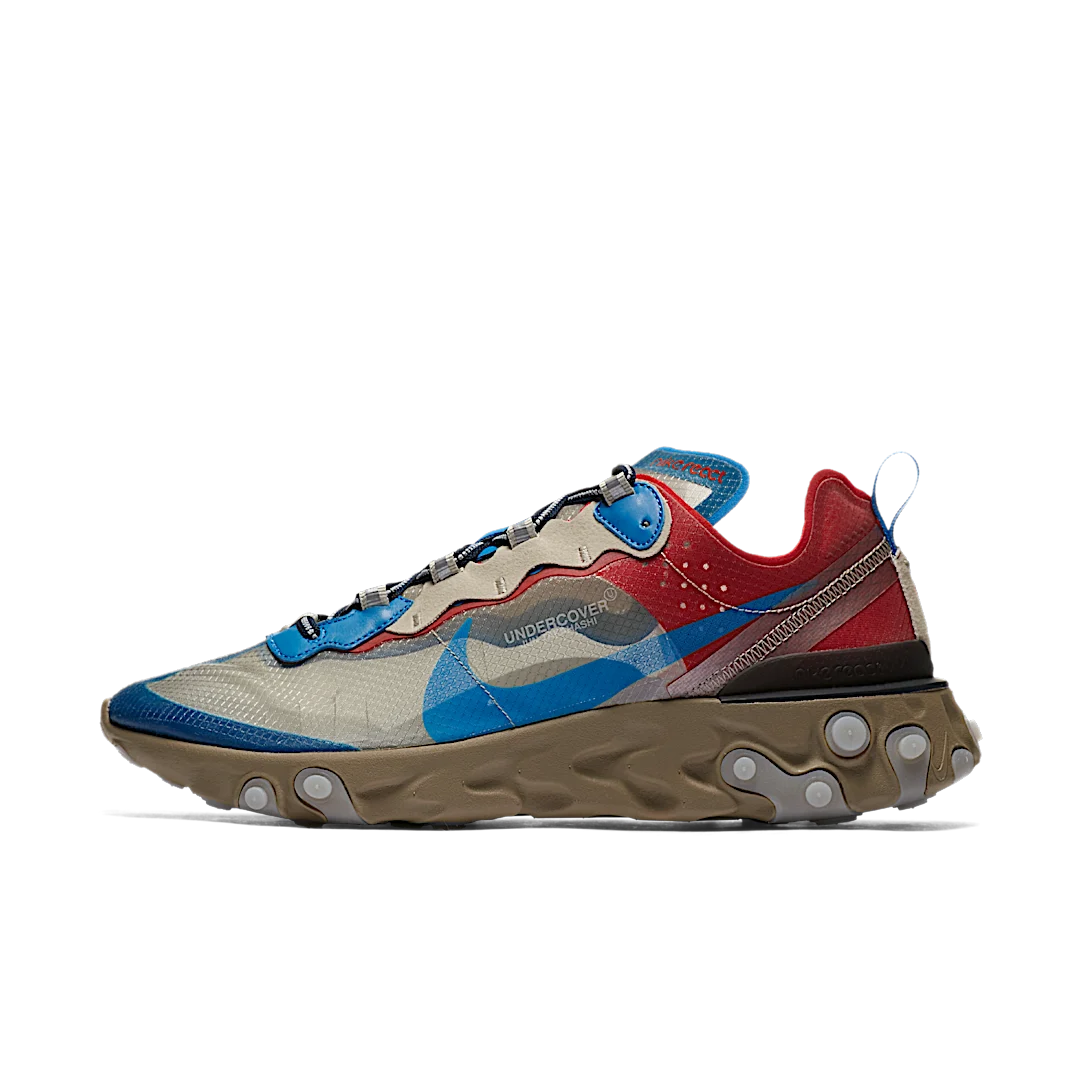Nike React Element 87 Undercover Light Beige Chalk, Light Biege Chalk/Signal Blue (BQ2718-200)
