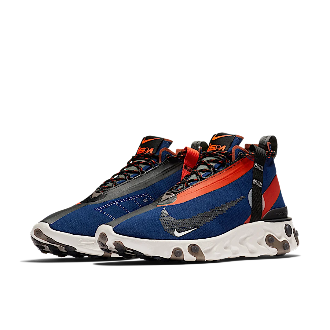 Nike React Runner Mid WR ISPA Blue Void Team Orange, Blue Void/Black-Team Orange-Phantom (AT3143-400)