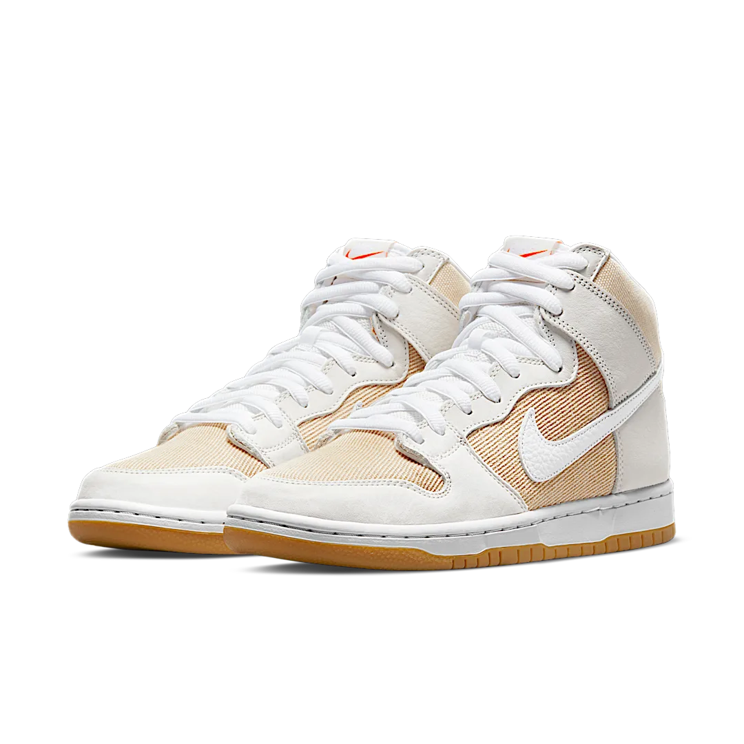 Nike SB Dunk High Pro ISO Orange Label Unbleached Natural