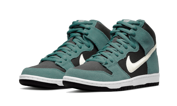 Nike SB Dunk High Pro Mineral Slate Suede, Mineral Slate/Sail-Black-White (DQ3757-300)