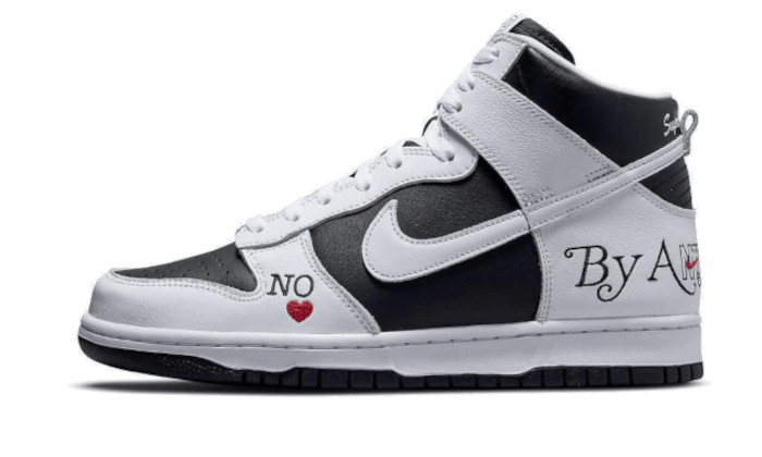 Nike SB Dunk High Supreme By Any Means Black, Black/White-Varsity Red (DN3741-002)