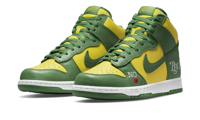 Nike SB Dunk High Supreme By Any Means Brazil, Varsity Maize/Pine Green-White (DN3741-700)