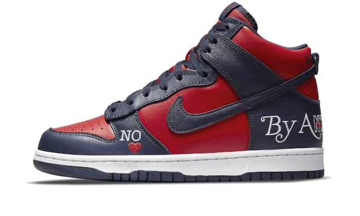 Nike SB Dunk High Supreme By Any Means Navy, Navy/Red-White (DN3741-600)