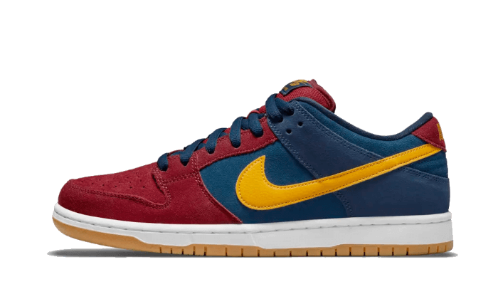 Nike SB Dunk Low Barcelona, Maroon/Navy-Gold (DJ0606-400)