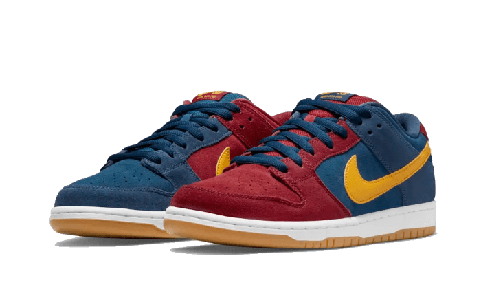 Nike SB Dunk Low Barcelona, Maroon/Navy-Gold (DJ0606-400)