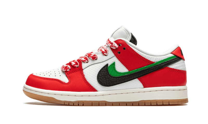 Nike SB Dunk Low Frame Skate Habibi, White/Black-Green-Red-Gum (CT2550-600)