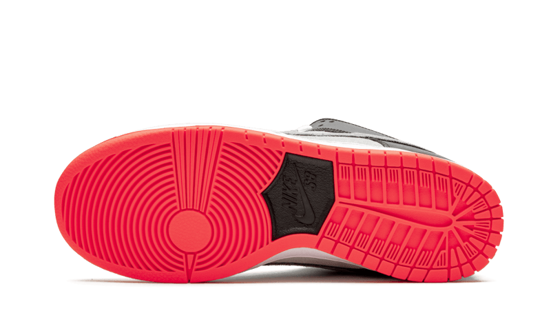 Nike SB Dunk Low Infrared Orange Label, White/Cement Grey-Black-Infrared (CD2563-004)