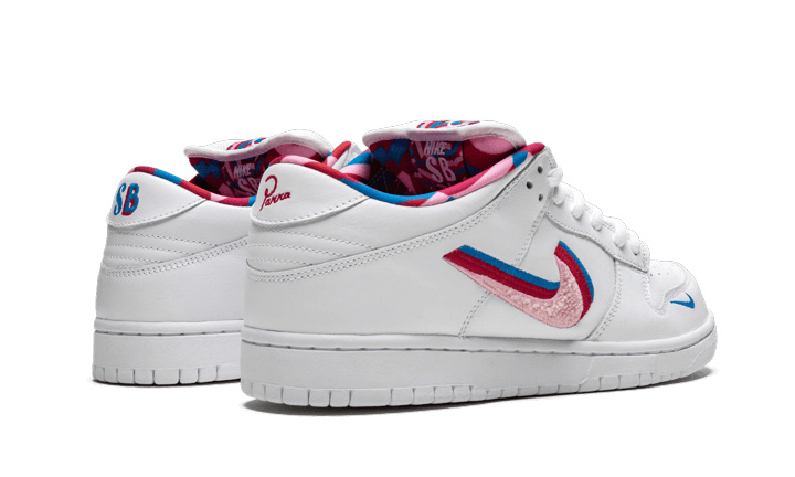 Nike SB Dunk Low Parra, White/Red-Pink (CN4504-100)