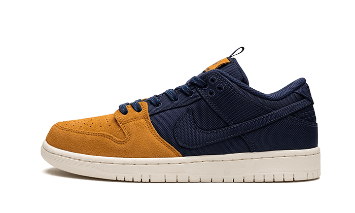 Nike SB Dunk Low Pro PRM 90s Backpack, Midnight Navy/Midnight Navy/Desert Ochre/Sail/Green Abyss/Black (DX6775-400)