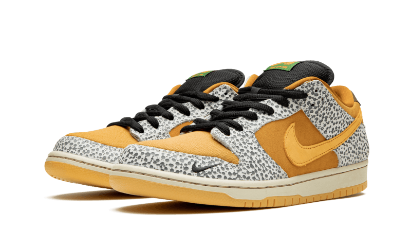 Nike SB Dunk Low Safari, Black/Orange-Cement Grey-Outdoor green (CD2563-002)