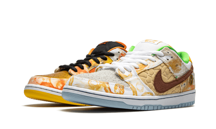 Nike SB Dunk Low Street Hawker (2021), Metallic Copper/Light Silver-Pueblo Brown-Metallic Silver (CV1628-800)