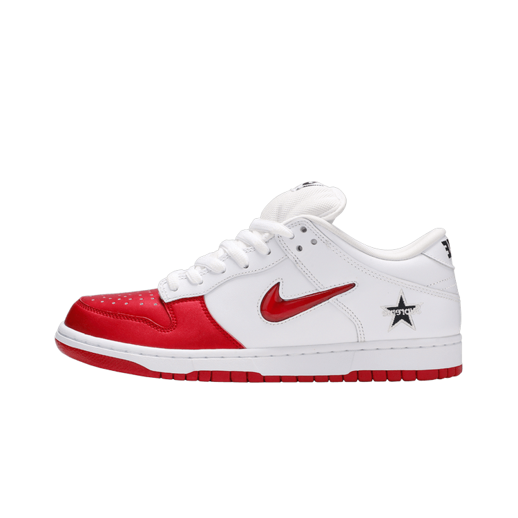 Nike SB Dunk Low Supreme Jewel Swoosh Red, Varsity Red/Varsity Red-White-Black (CK3480-600)