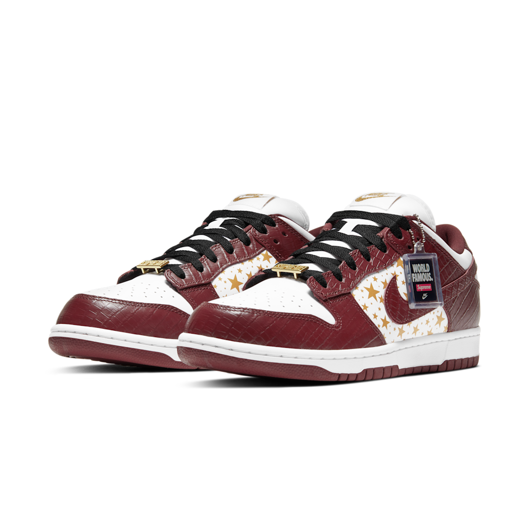 Nike SB Dunk Low Supreme Stars Barkroot Brown (2021), Barkroot Brown/Metallic Gold-White (DH3228-103)