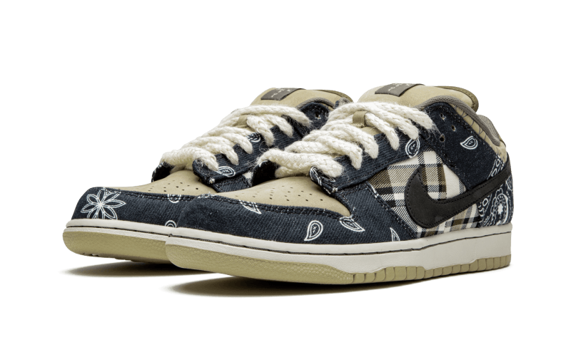 Nike SB Dunk Low Travis Scott, Black/Black-Parachute Beige-Petra Brown (CT5053-001)