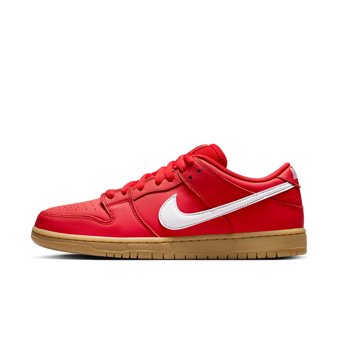 Nike SB Dunk Low University Red Gum, University Red/White/Gum Light Brown/Gym Red (FJ1674-600)