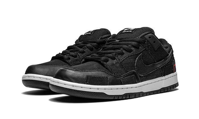 Nike SB Dunk Low Wasted Youth, Black/Black/Red (DD8386-001)