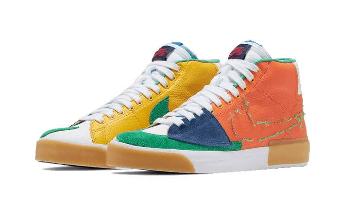 Nike SB Zoom Blazer Mid Edge Safety Orange University Gold