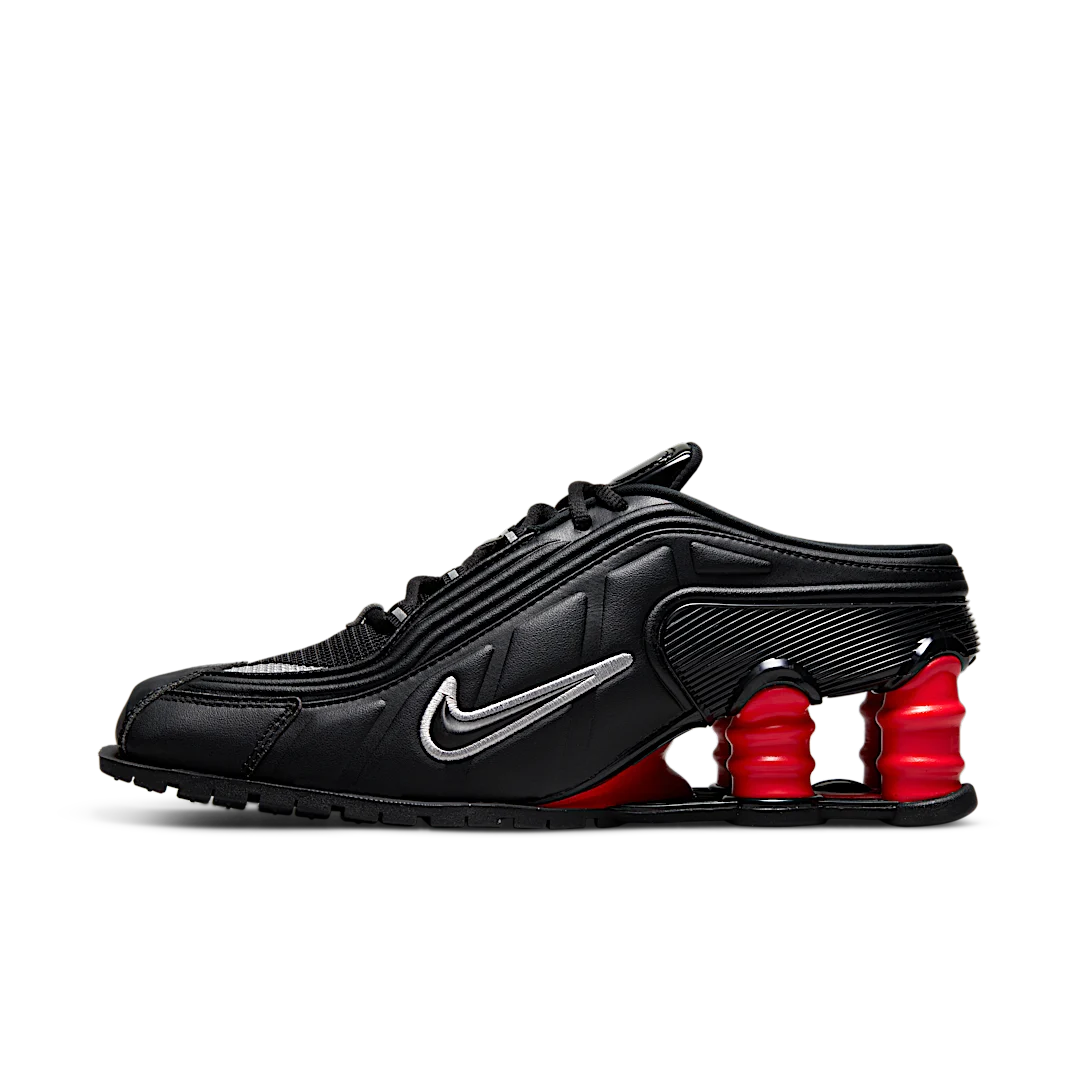 Nike Shox MR4 Mule Martine Rose Black, Black/Metallic Silver-Comet Red (DQ2401-001)