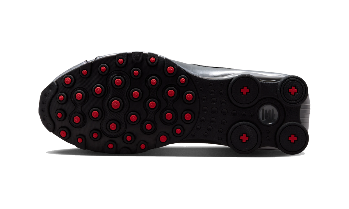 Nike Shox NZ Black Metallic Silver University Red