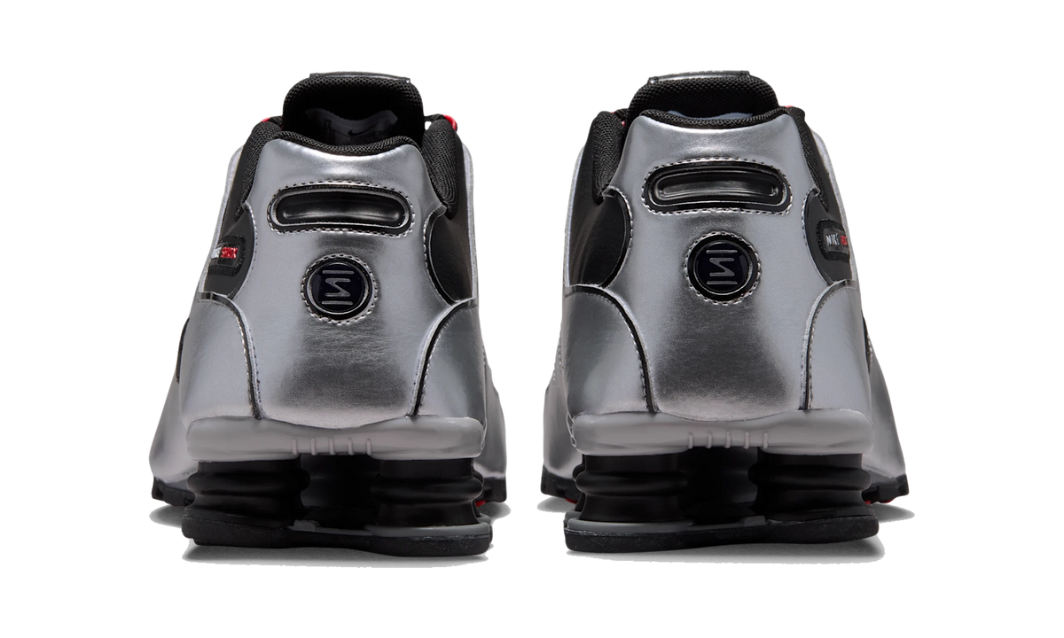Nike Shox NZ Black Metallic Silver University Red