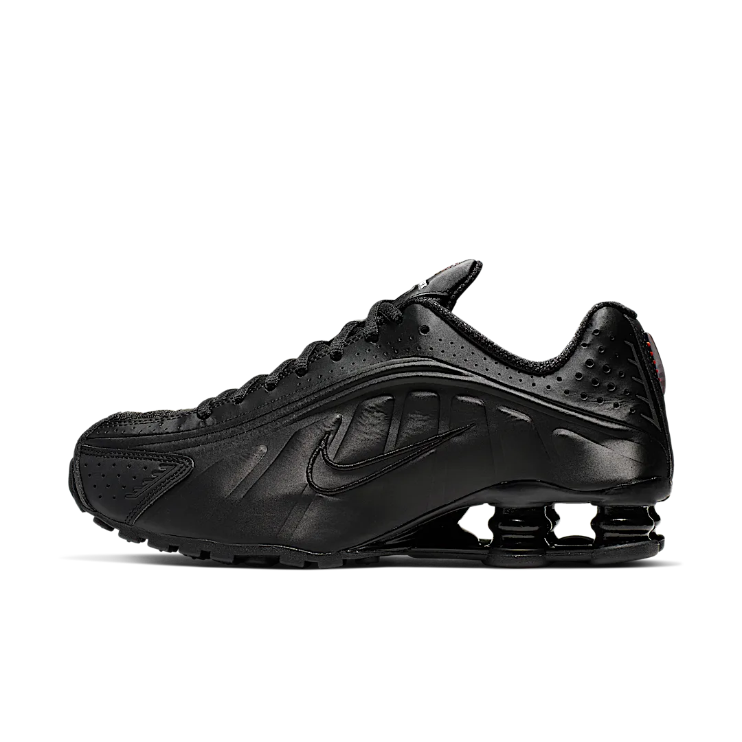 Nike Shox R4 Black, Black/Black-Max Orange (AR3565-004)