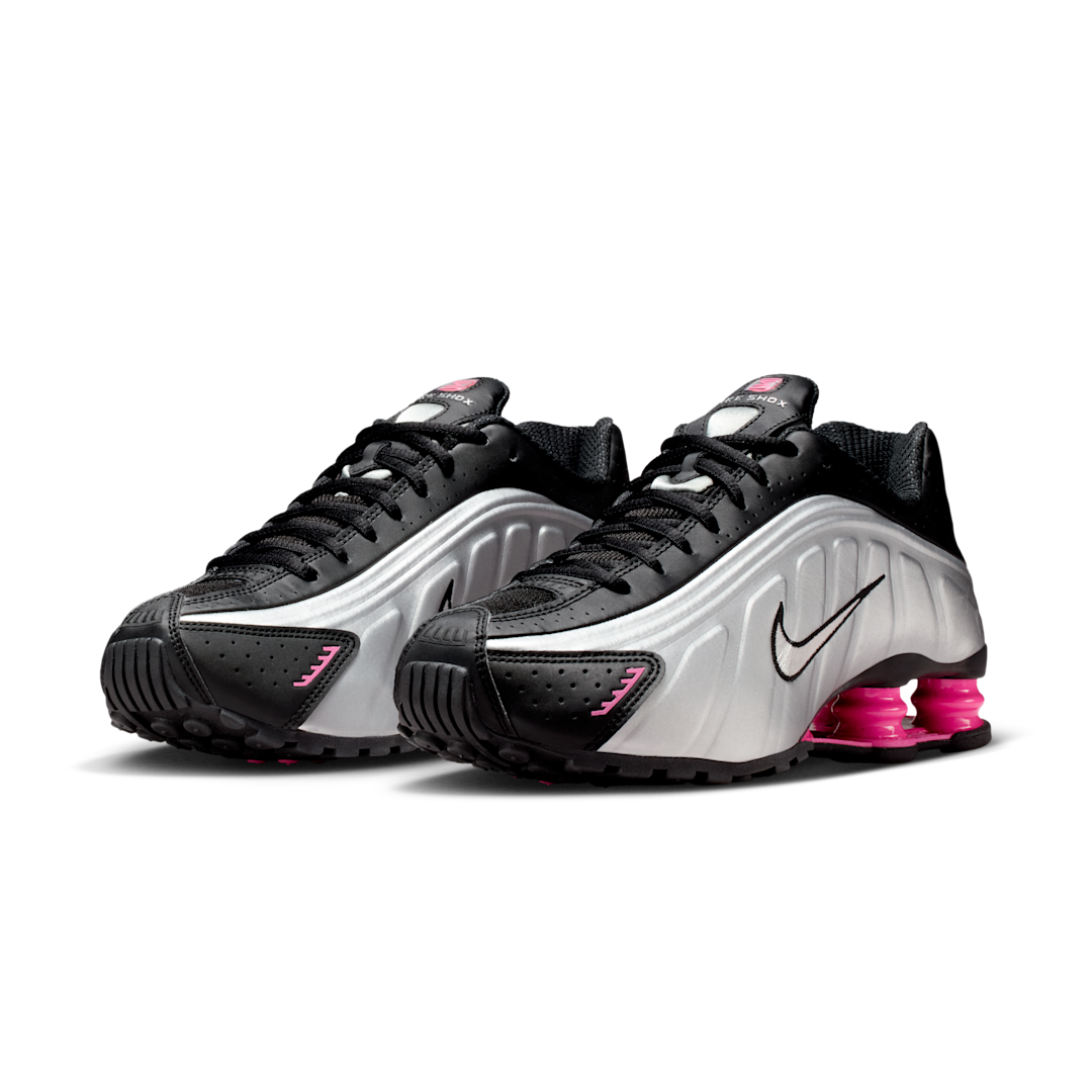 Nike Shox R4 Black Metallic Silver Pinksicle