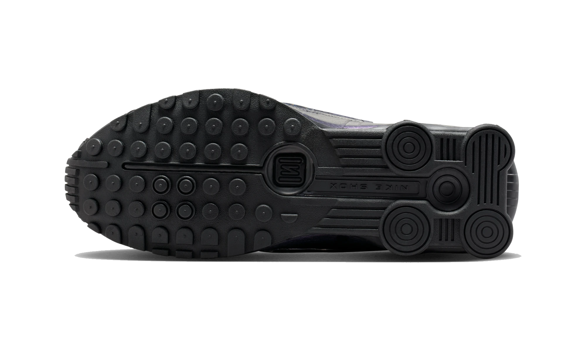 Nike Shox R4 Black Metallic Silver Purple Dynasty