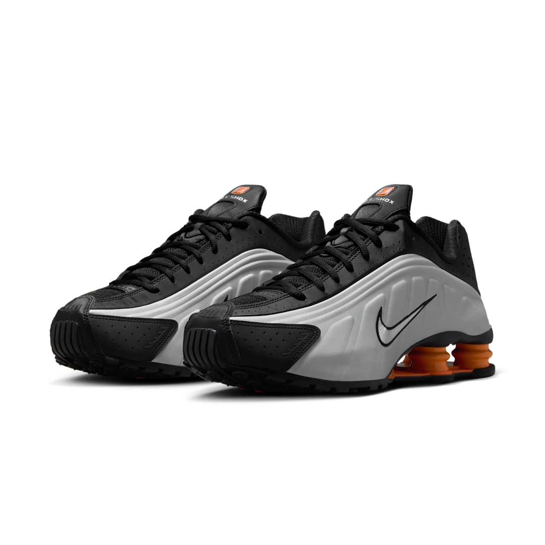 Nike Shox R4 Bright Mandarin, Black/Vast Grey/Bright Mandarin/Metallic Silver (HQ1988-003)