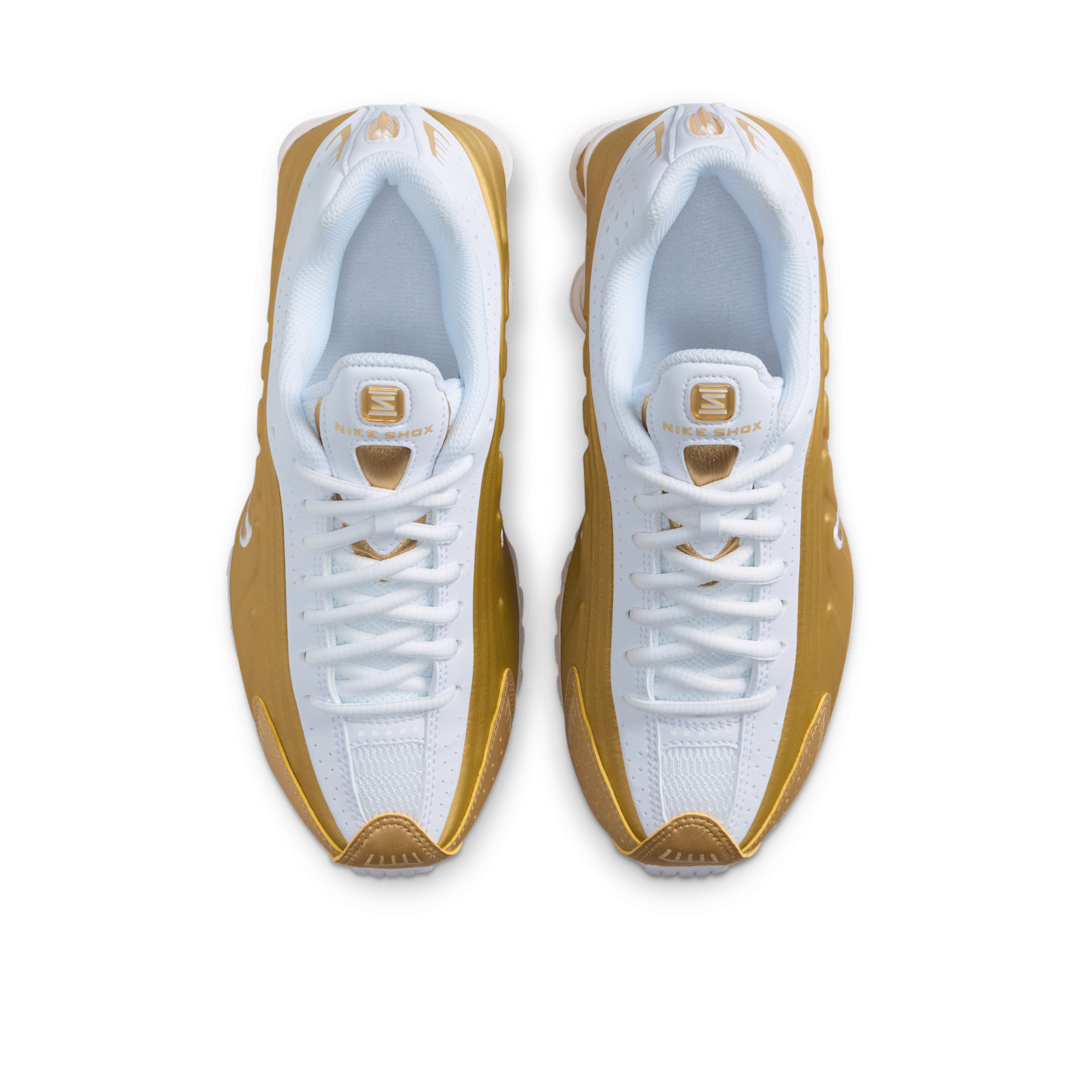 Nike Shox R4 Metallic Gold White, Metallic Gold/White/Metallic Gold (CW2626-700)
