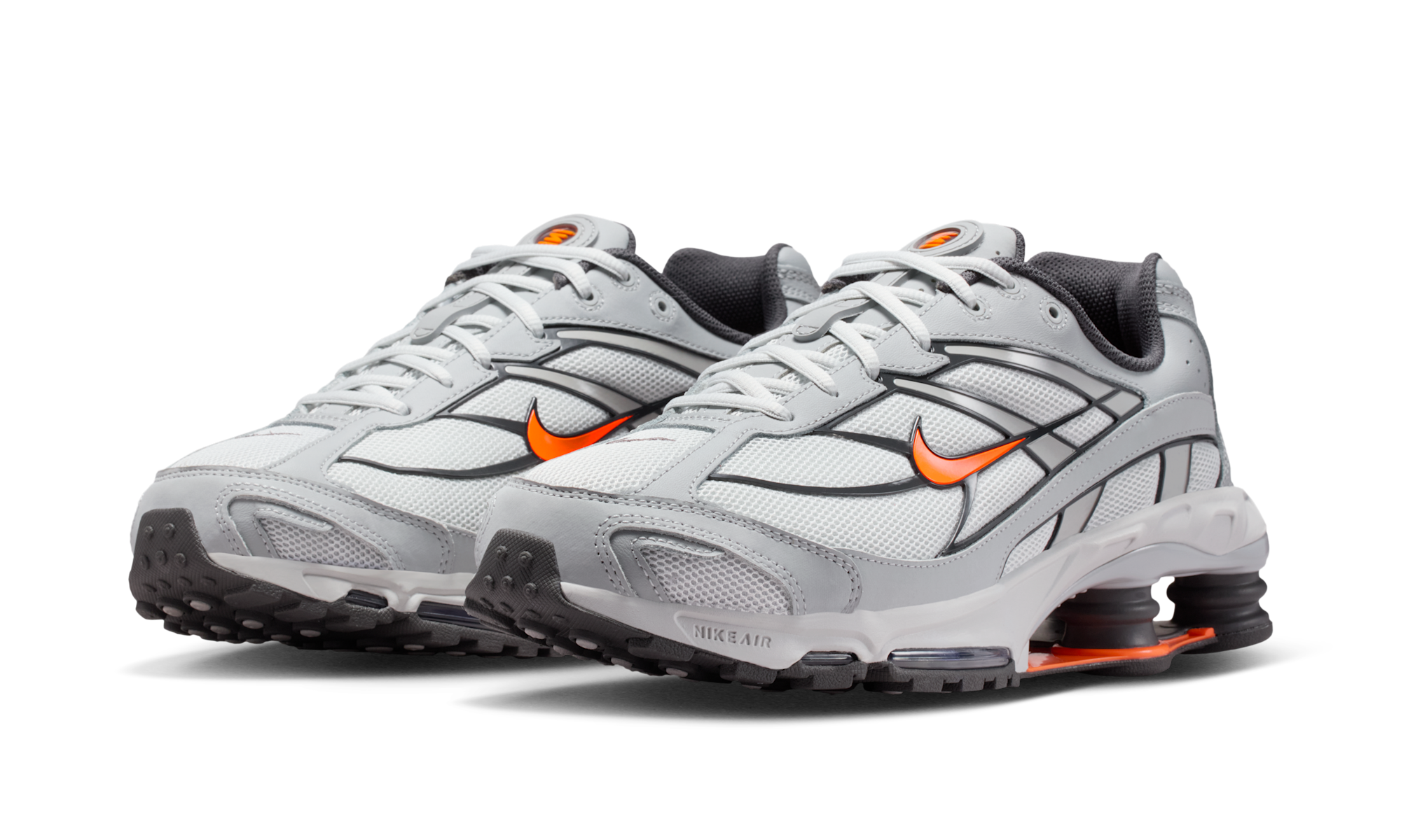Nike Shox Ride 2 Light Smoke Grey Total Orange