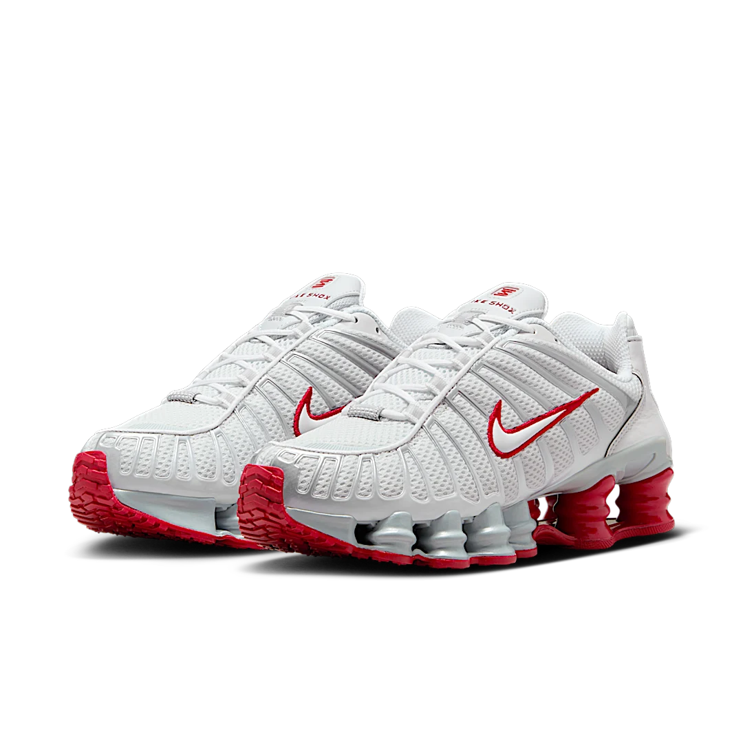 Nike Shox TL Gym Red, Platinum Tint/White/Gym Red (FZ4344-001)