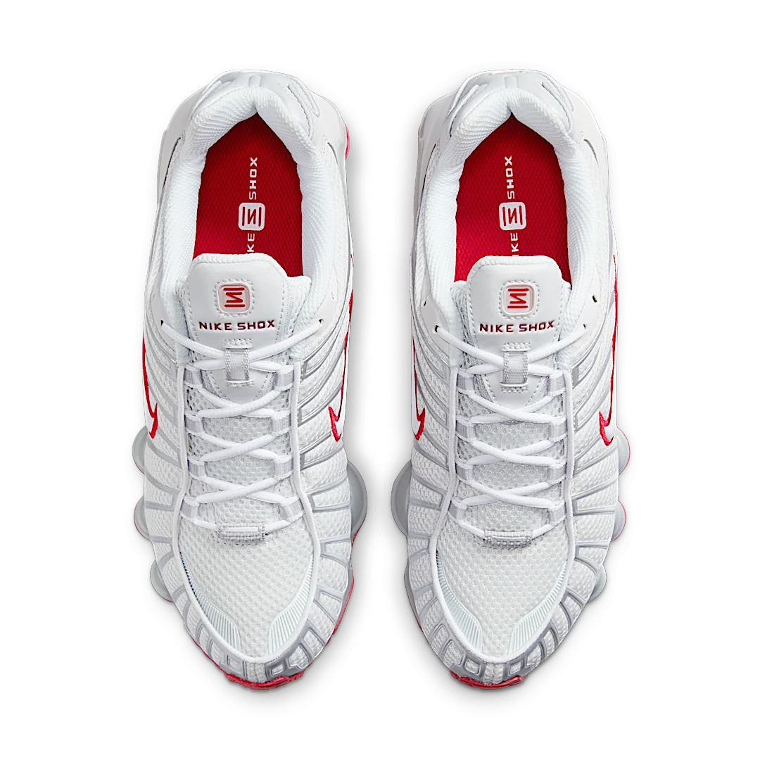 Nike Shox TL Gym Red, Platinum Tint/White/Gym Red (FZ4344-001)