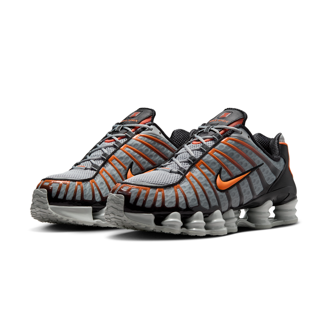 Nike Shox TL Light Smoke Grey Black Bright Mandarin, Light Smoke Grey/Black/Bright Mandarin (AV3595-011)