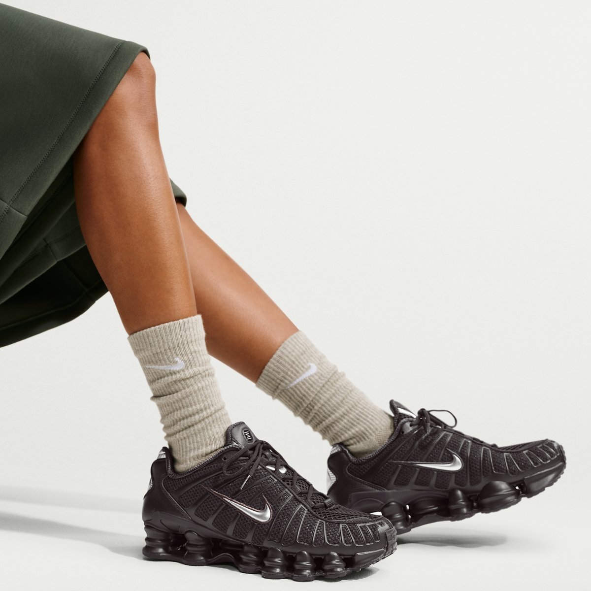 Nike Shox TL Velvet Brown Metallic Silver